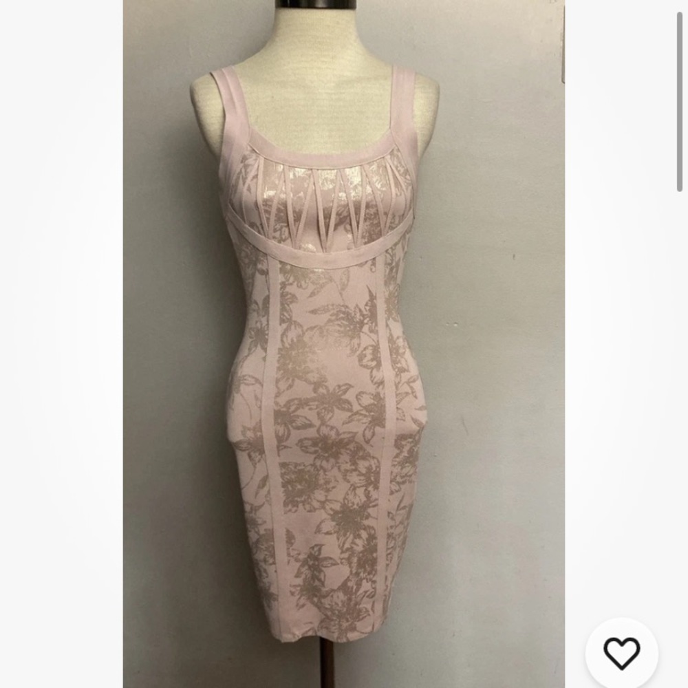 5-27 Venus Pink Foil Dress Bandage 2 NWT sexy Cocktail